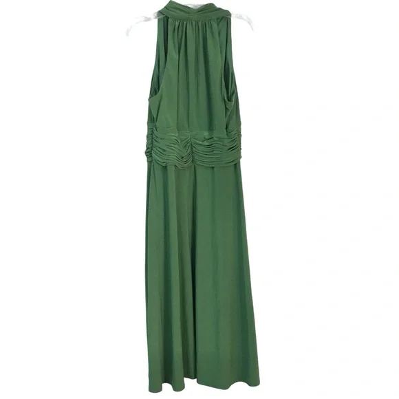 Evan-Picone Bright Green Sleeveless A-line Dress size 10 - Picture 3 of 5